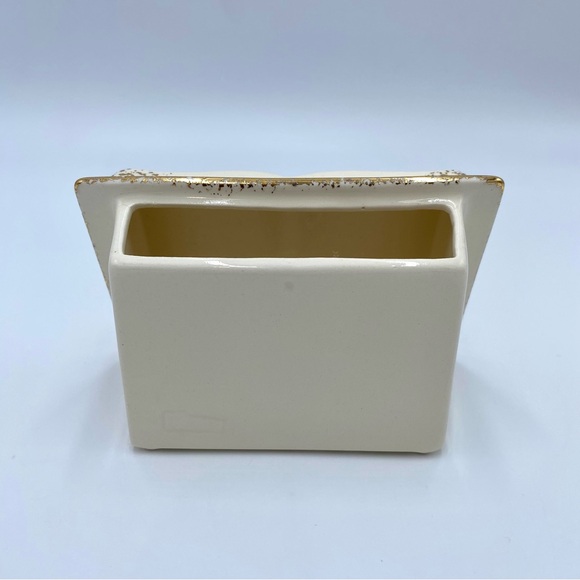 Vintage Mid-Century American Goldfinch Bird Lord's Prayer Book Ceramic Planter - Picture 3 of 13